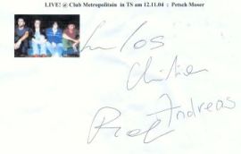 Petsch Moser Autogramm - LIVE at Club Metropolitain !